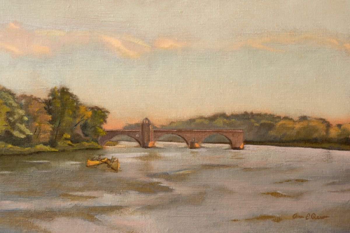Le Pont Sur Le Rhone by Oscar Romero