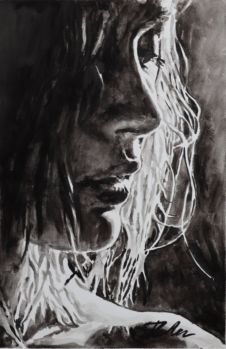 Urban And Pop Ink Drawing , Someone Like You By Tashe, 12 X 18, Artwork For Sale On Artfinder