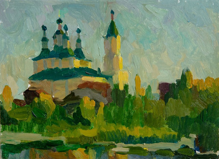 Russian Church Oil Painting By Tanika Yezhova Artfinder