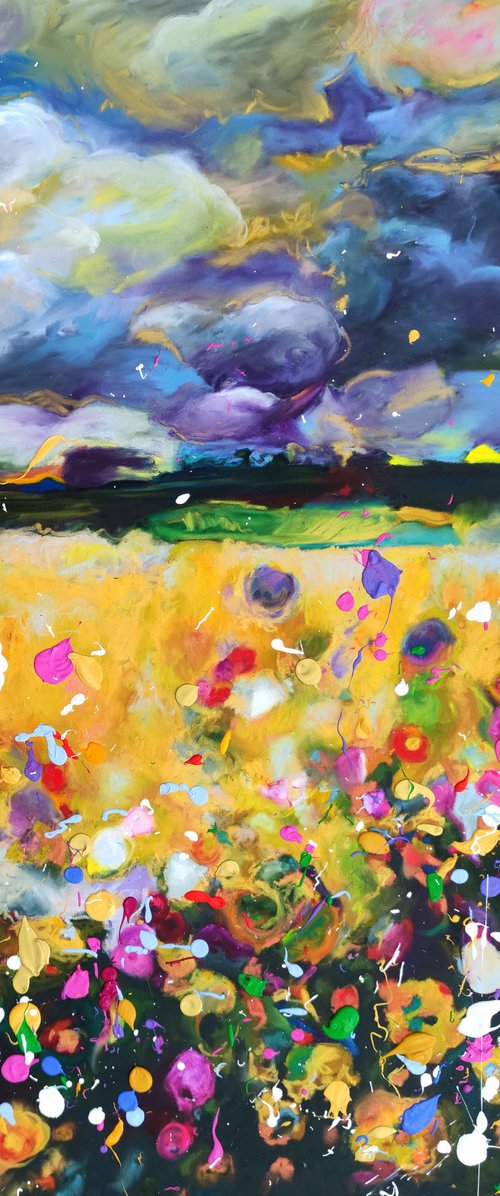 Summer Storms and Wildflowers by Angie Wright