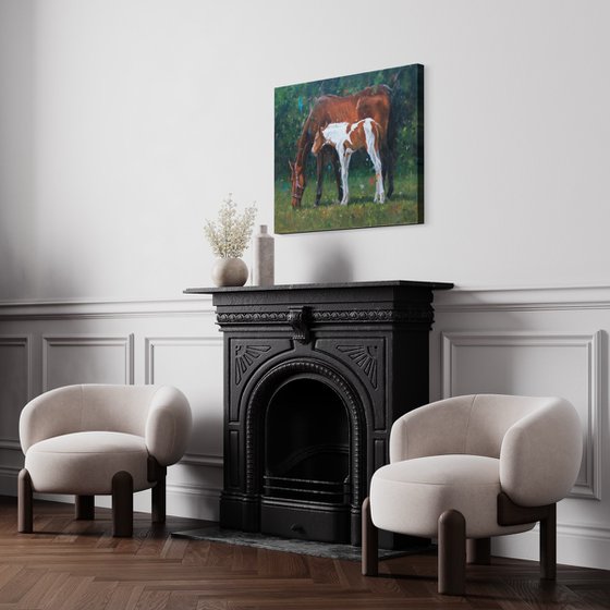 Tenderness - Horse And Foal