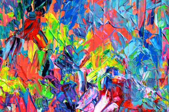 Palette 7 - Large Colorful Abstract Painting