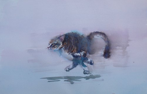 running cat 2 by Giorgio Gosti