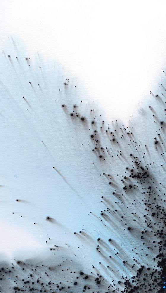Nature 588 — Abstract Pale Blue Flight