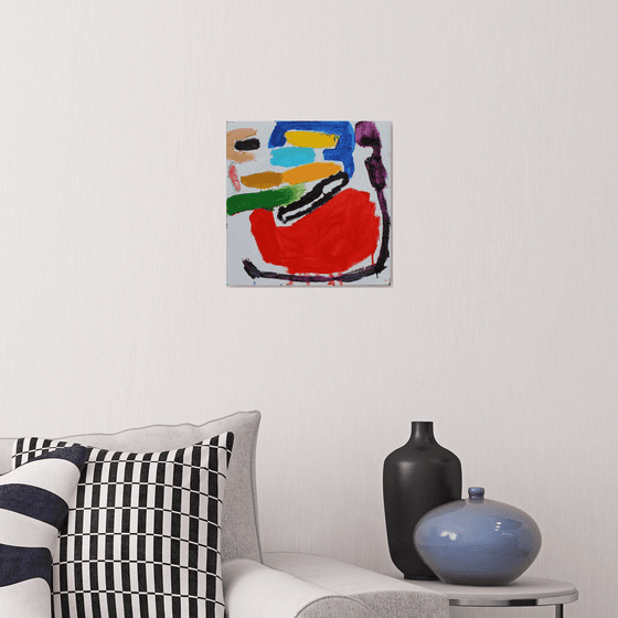 Composition on white