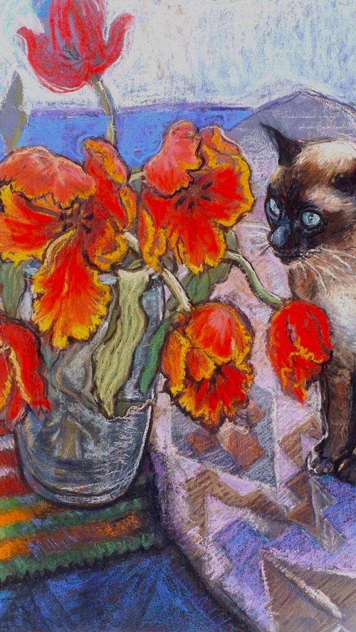 Bob the visitor still life by Patricia Clements