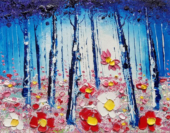 "Azure Forest & Flowers in Love"