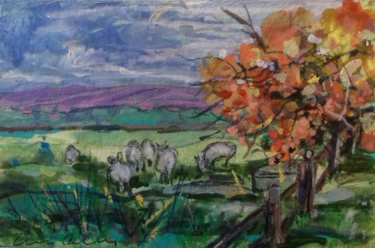 Autumn Sheep by Ann Kilroy