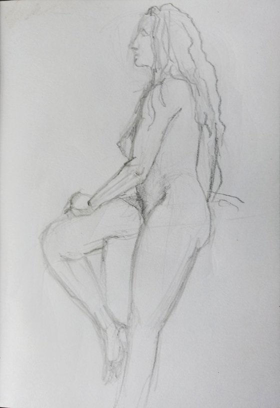 Sketch of Human body. Woman.8