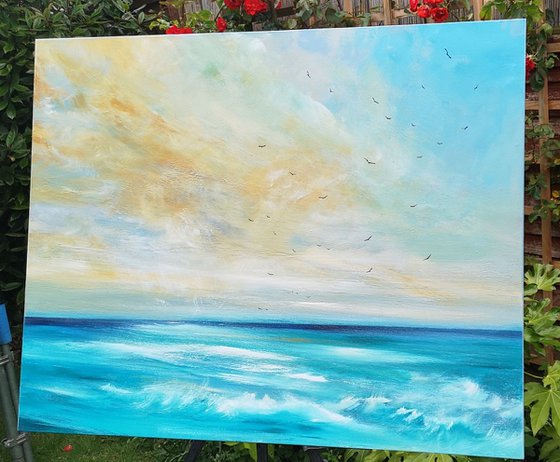 Large Seascape - Follow Your Heart - Cornwall, Art