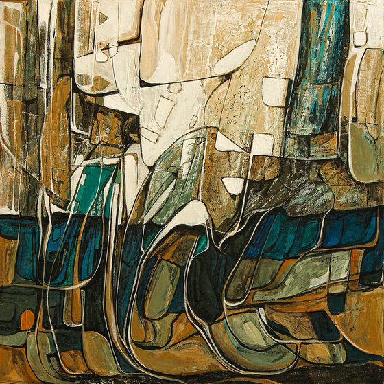 Abstract nature painting