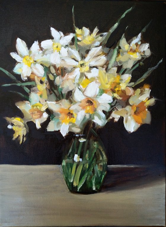 Still life with daffodils