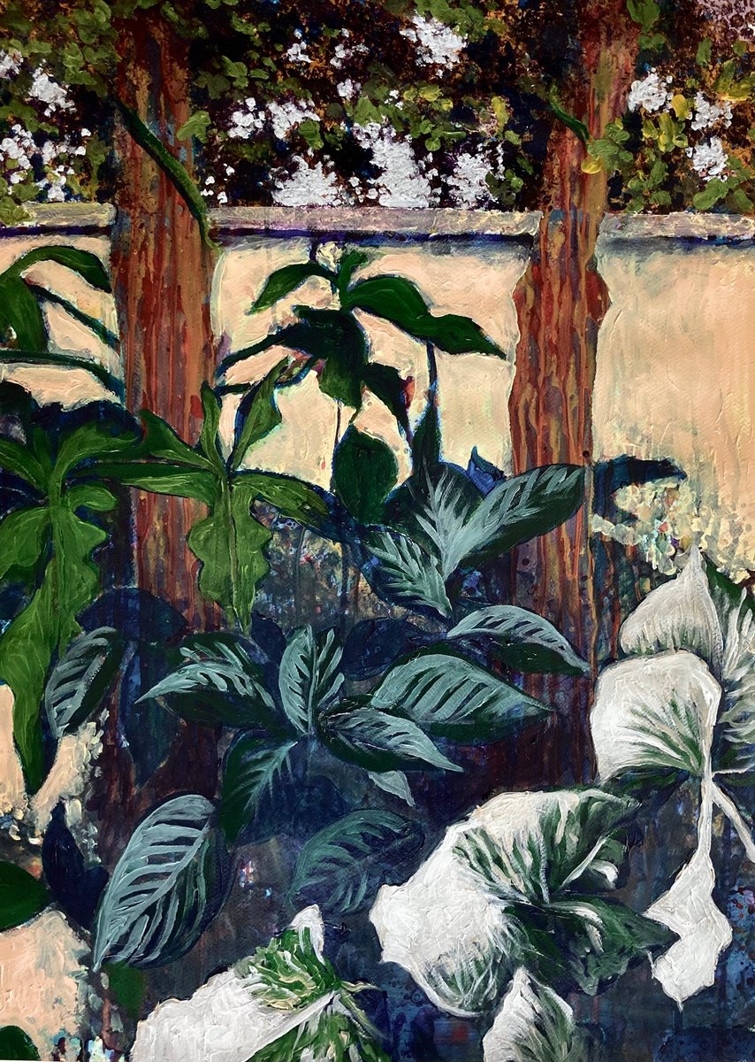 Garden Fragment By John Cottee, 22 X 30, Artwork For Sale On Artfinder