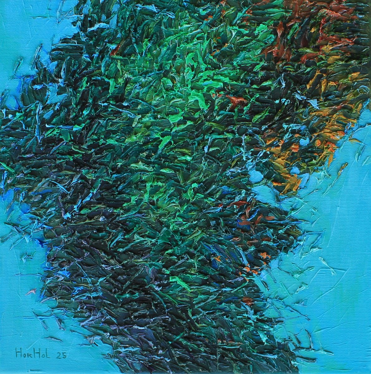 Flowering 115 By Olena Horhol, 12 X 12, Artwork For Sale On Artfinder
