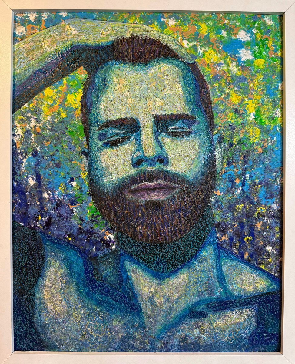 Photorealistic Portrait Painting By Stefano Pallara, 17 X 21", Eternal Sunshine Of The Spotless Mind N.5, Original Artwork