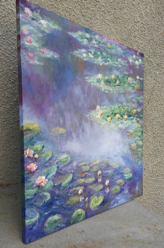 Replica of Monet's water lilies