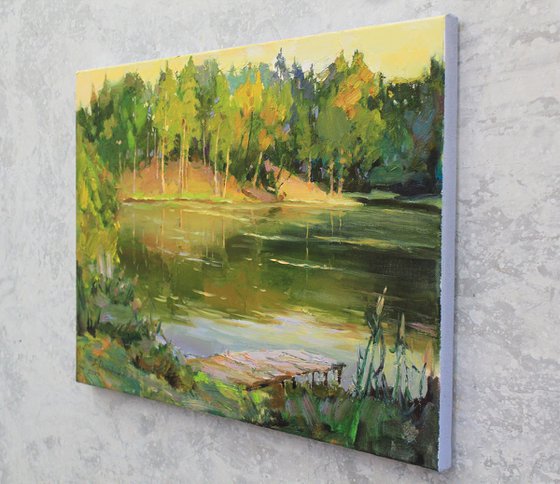 "Evening on the lake"
