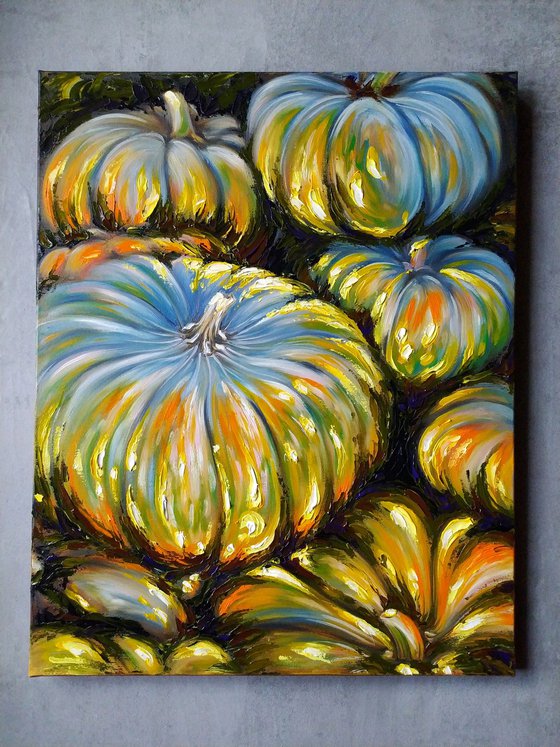 Glowing pumpkins
