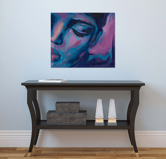 African Woman Original Art — Serene
