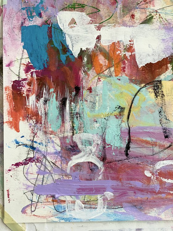 Feeling Better Everyday - Colorful and Whimsical Abstract Expressionism