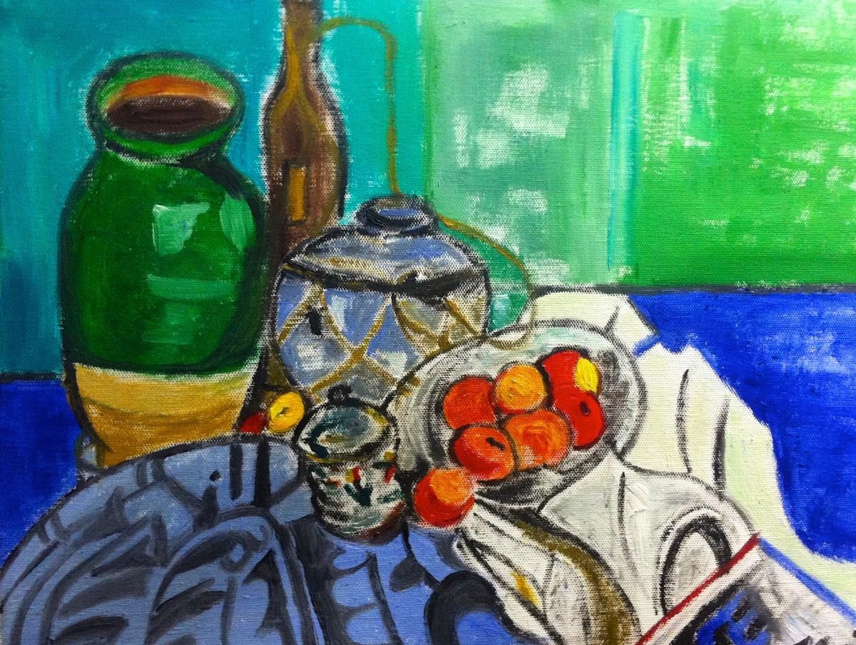 Still life with Apples by Kat X
