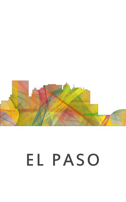El Paso Texas Skyline WB1 by Marlene Watson