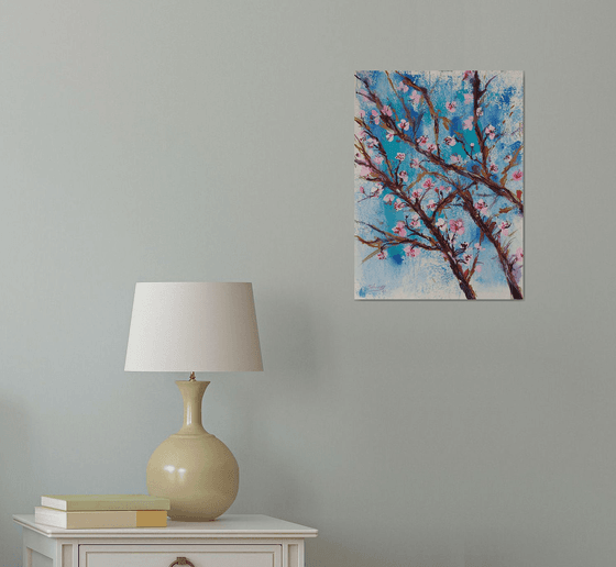 Plum tree in blossom. San Javier. Murcia.