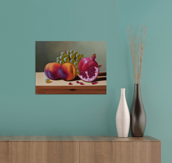 Still life with autumn fruits