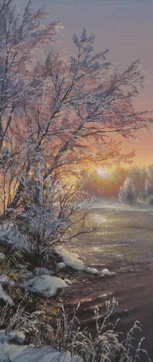 On a winter morning by Viktar Yushkevich YUVART