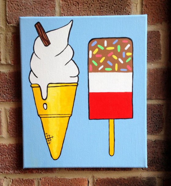 Fab Lolly And Mr Whippy Ice Cream Pop Art
