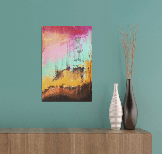 Breath of the Earth 3 - original colorful abstract painting