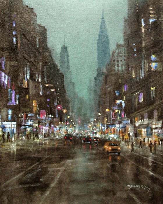 New York city Lights 4, 20x16 in