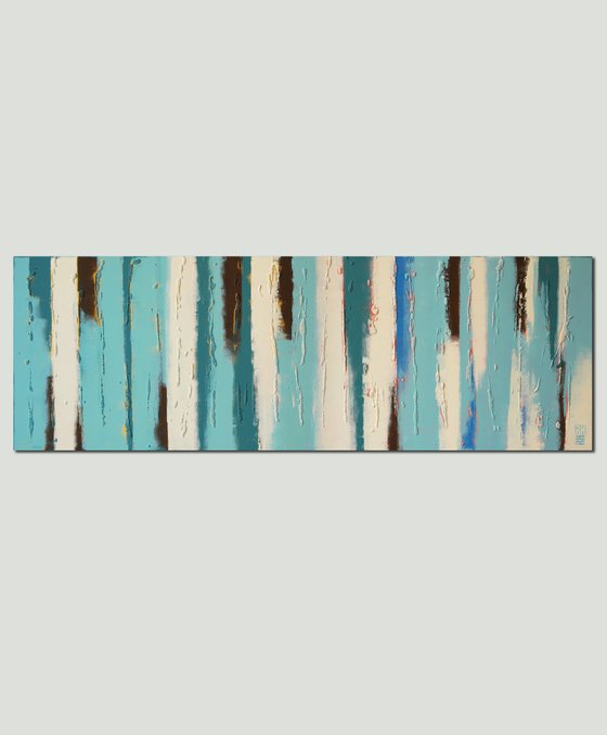 Light Blue Panels 30O - Original Artwork