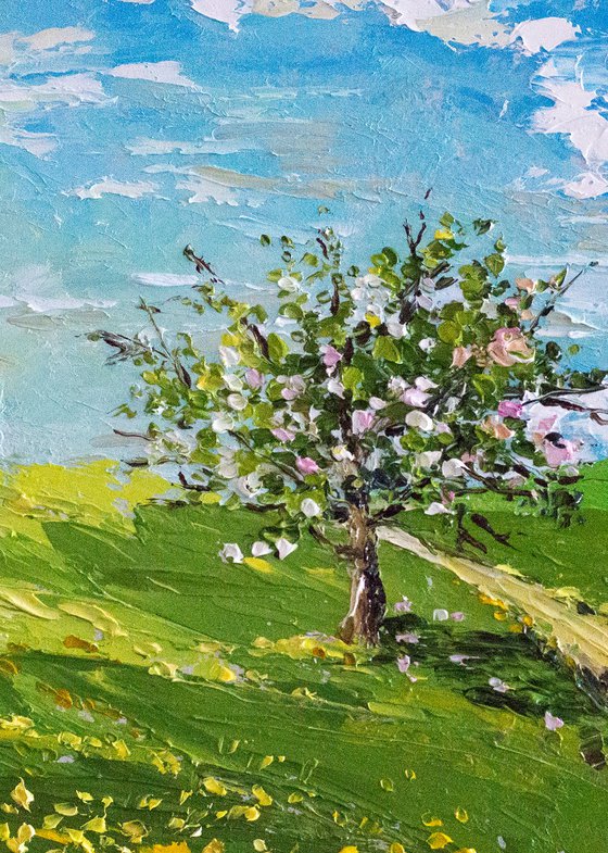 "TREE BY THE ROAD". SPRING