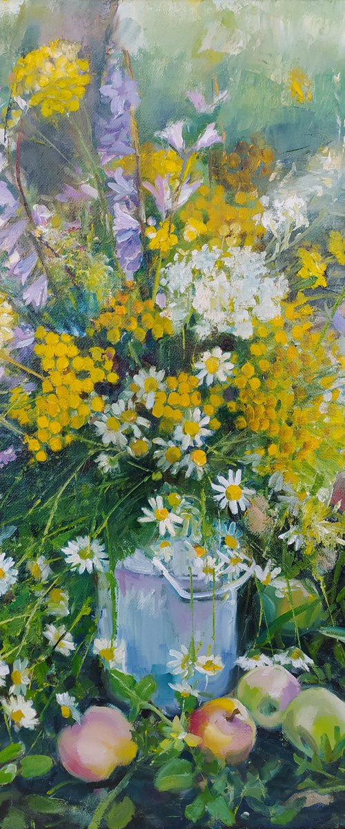 Flowers in a can by Valentina Andrukhova