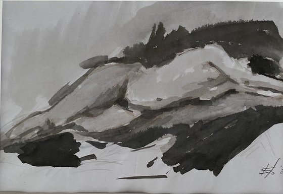 Nude Study (Ink)
