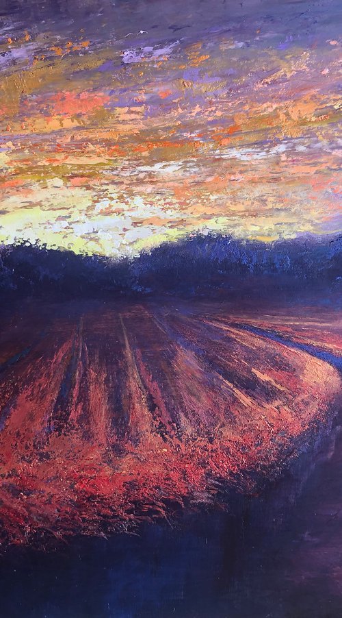 'Sunset over the Blue Trees' by Simon Jones