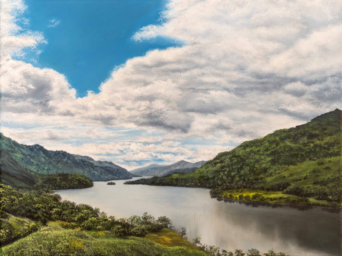 Photorealistic Oil Painting , Loch Lomond & The Trossachs National Park By Simona Nedeva, 16 X 12, Artwork For Sale On Artfinder