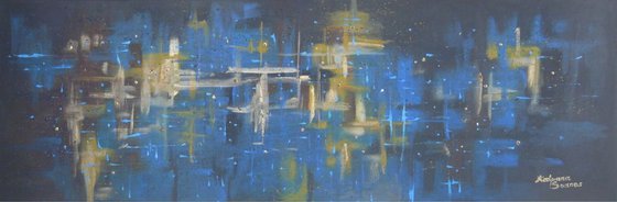 Snug In Blue (120x40cm)