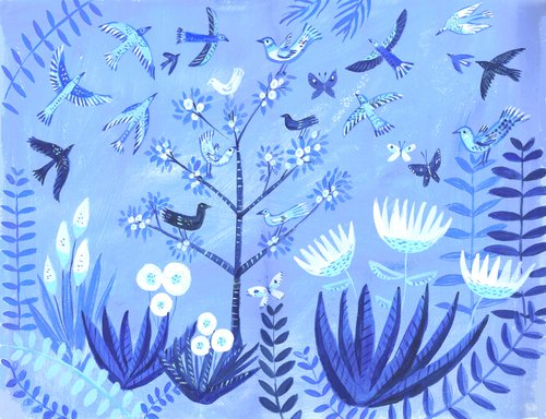 Spring blues by Mary Stubberfield