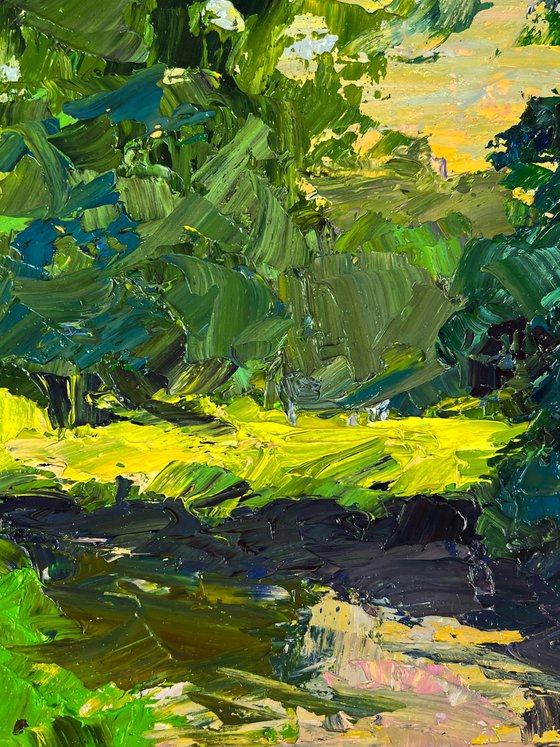 A Walk through the Evening Forest
