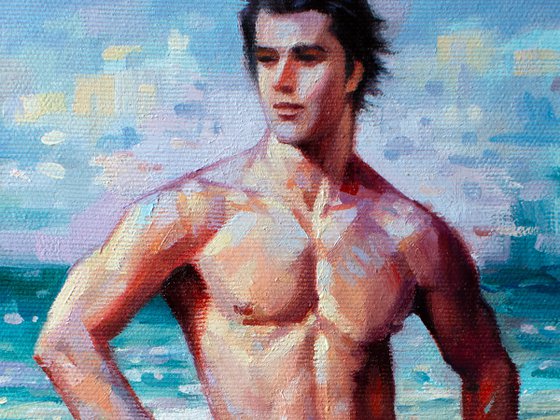 NAKED MAN BY THE SEA #2