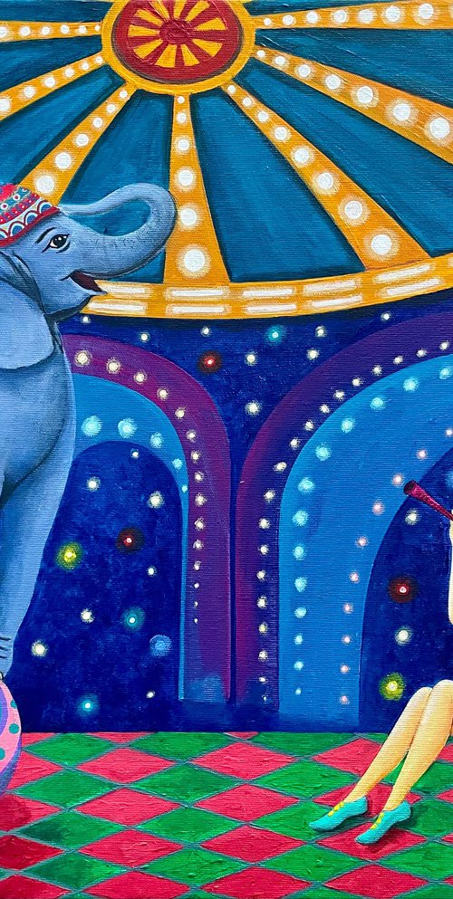 At the circus by Ashot Petrosyan