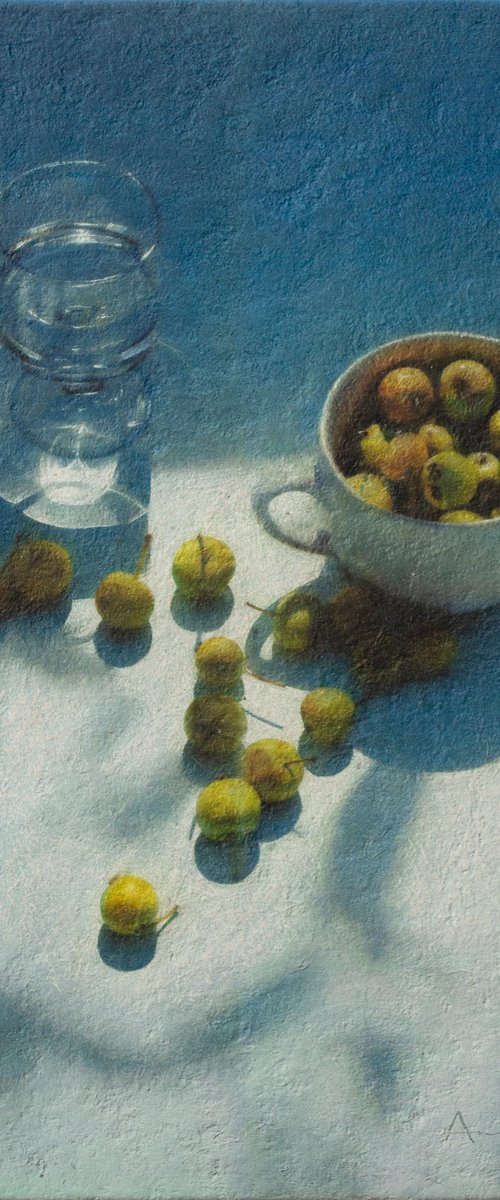 Wild Apples and Glass of Water by Andrejs Ko