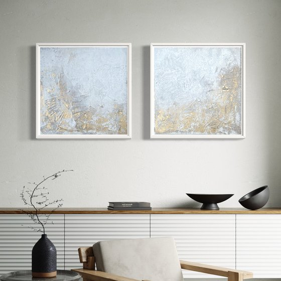 Reflejos diptych painting