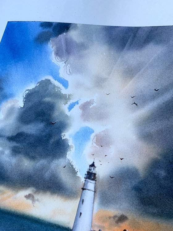 Lighthouse and Clouds #3