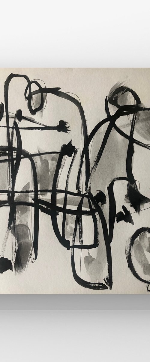 Black and white abstract. Untitled by Ilaria Dessí