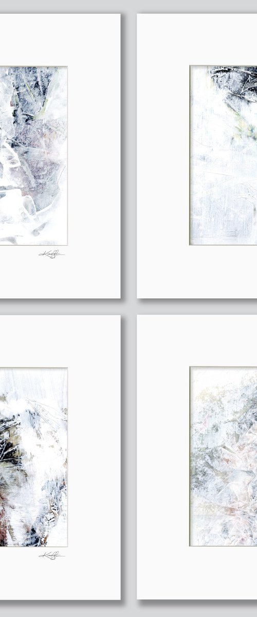 Mystical Moments Collection 2 - 4 Abstract Paintings by Kathy Morton Stanion