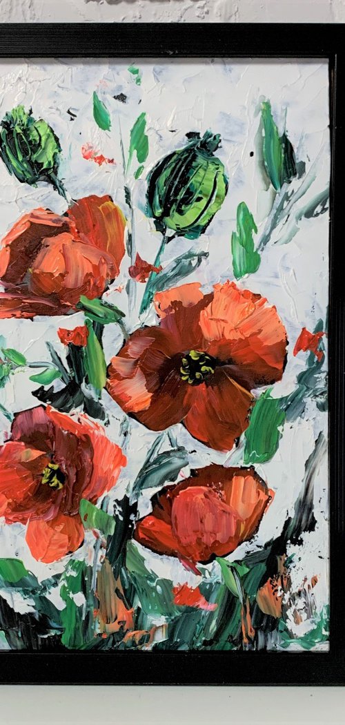 Red poppies. by Vita Schagen