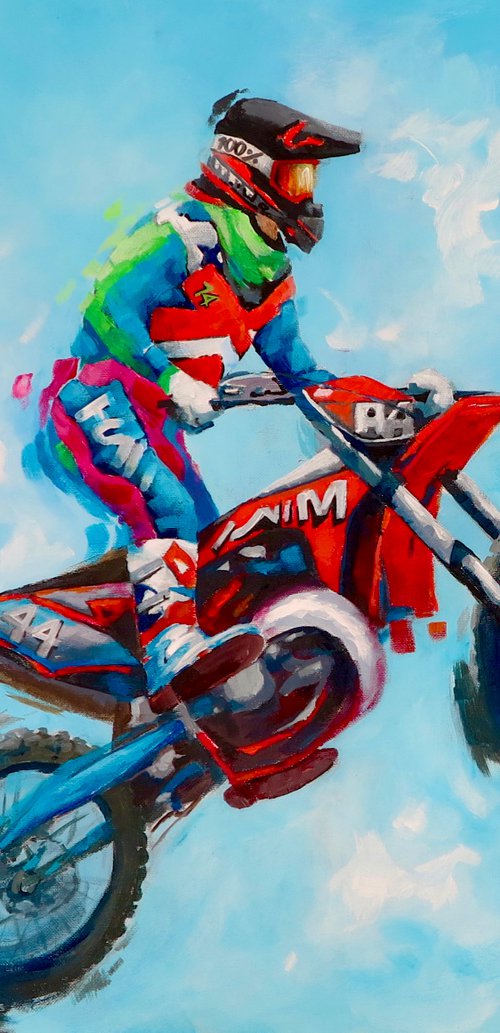 Motocrossing the sky by Marilene Salles